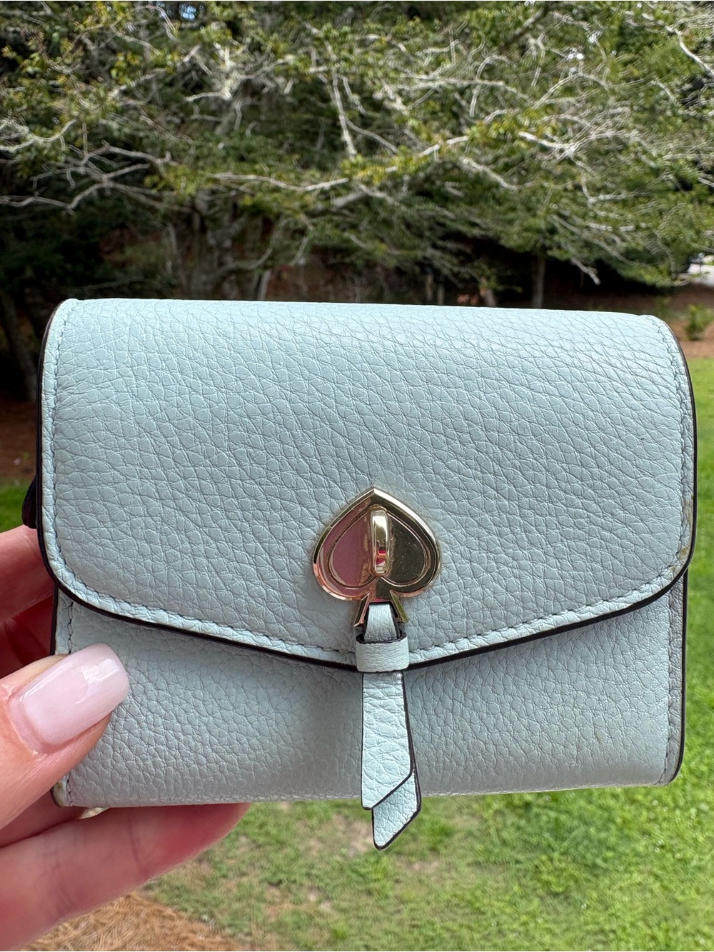 Kate Spade Light Blue Leather Wallet 💙